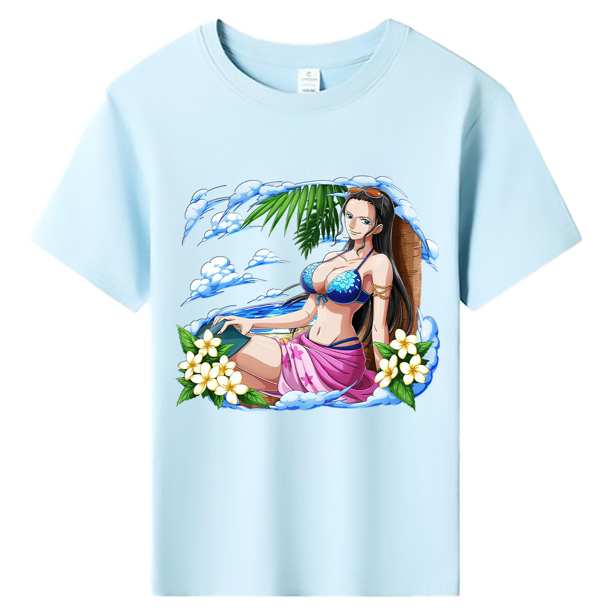 ワンピース ニコ・ロビン ONE PIECE Nico Robin 綿100％キッズTシャツ（フロントプリント）